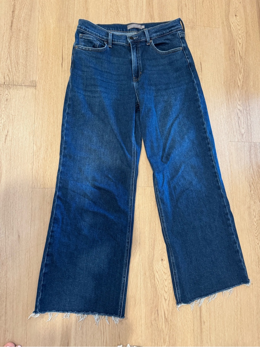 Just USA Wide-Leg Jeans in Dark Indigo